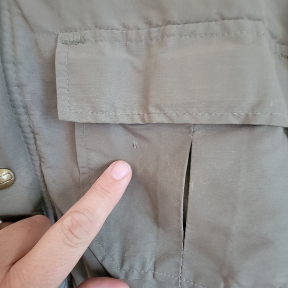 Vintage 60's Woolrich army green jacket, size Medium - Picture 9 of 13